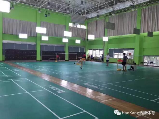 浩康H3羽毛球运动地板打造高端运动场馆