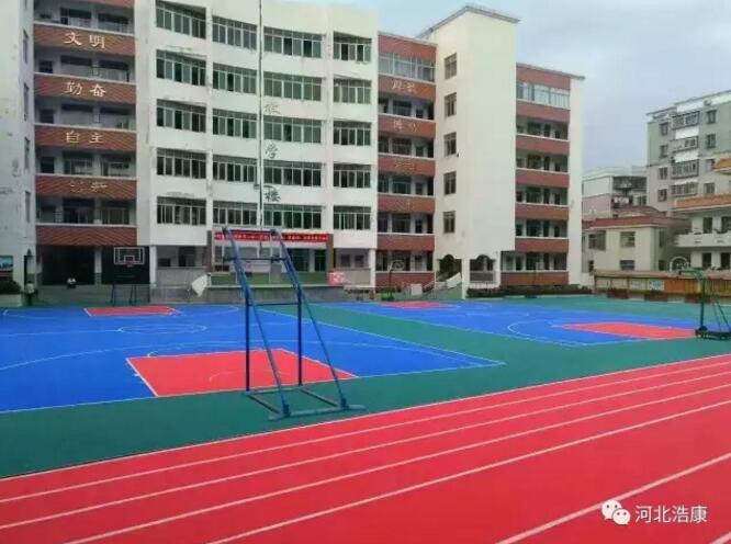 浩康斗拱悬浮式拼装地板助力小学体育教学