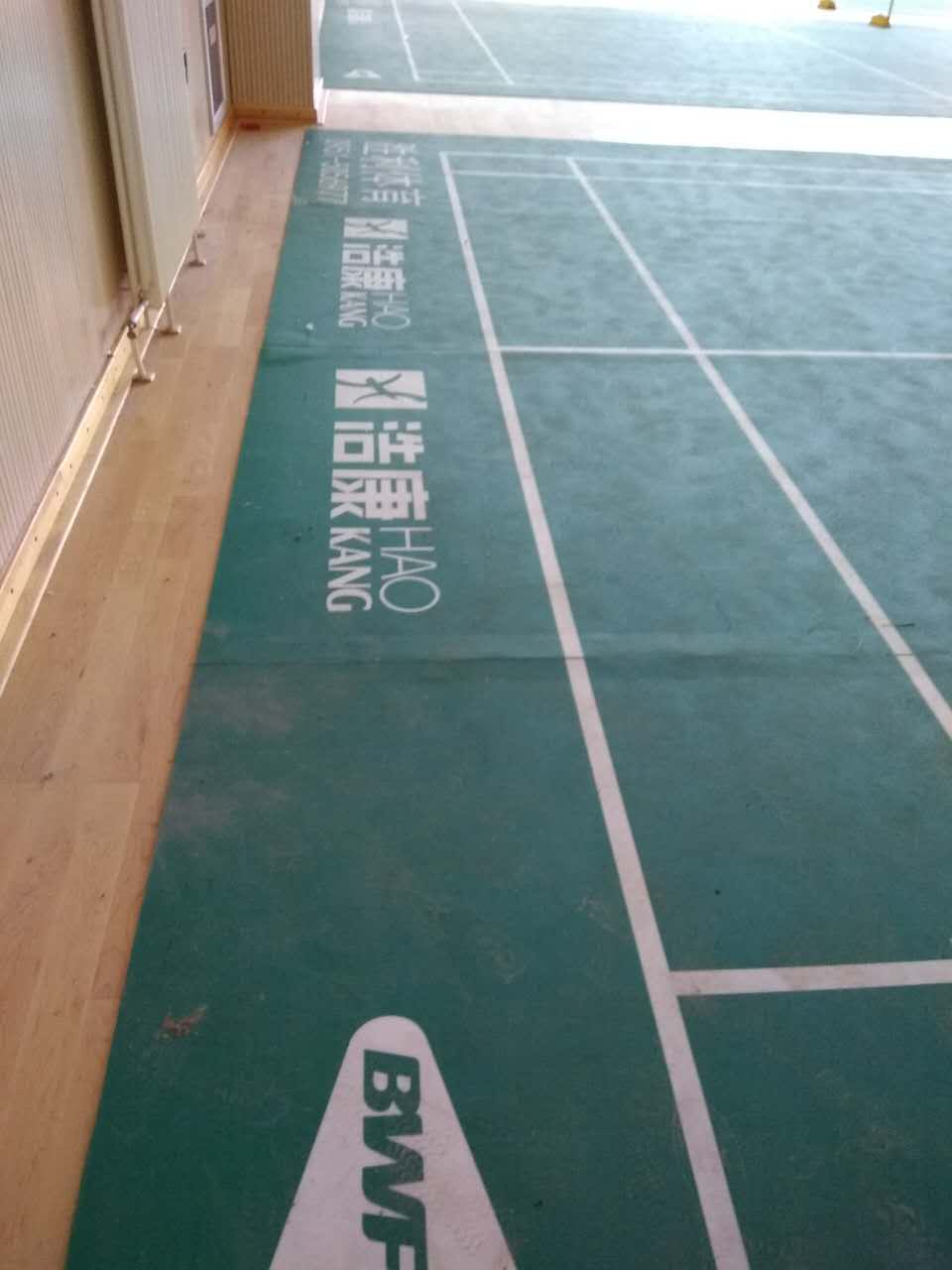 高档羽毛球场馆都选浩康H7羽毛球运动地板