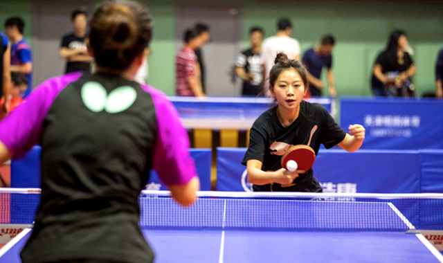 2018年天津市大学生乒乓球比赛在天津科技大学隆重举行
