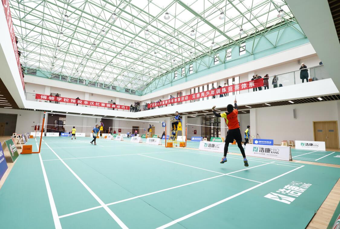 浩康品牌全程助力 “运动成都”2019成都市中、小学生羽毛球锦标赛