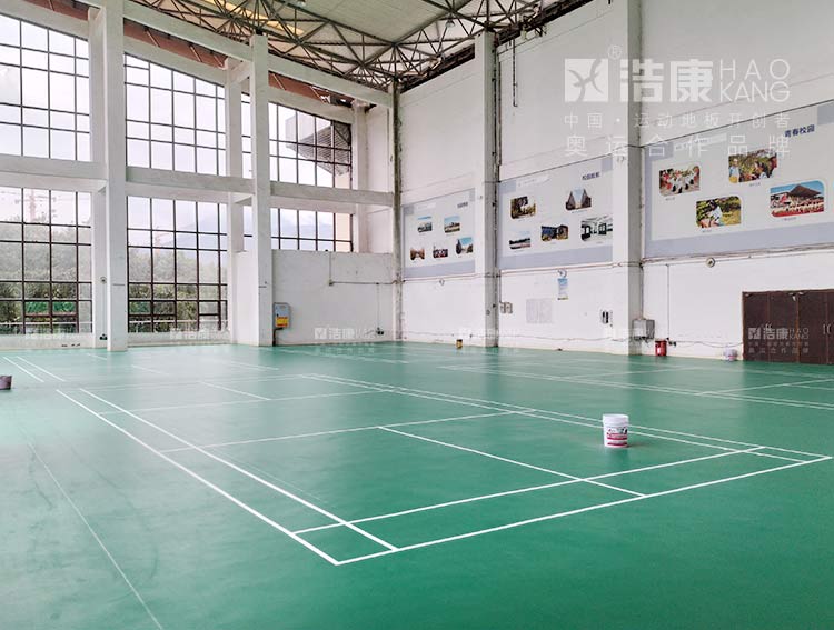 重庆外语外事学院綦江校区室内羽毛球场地