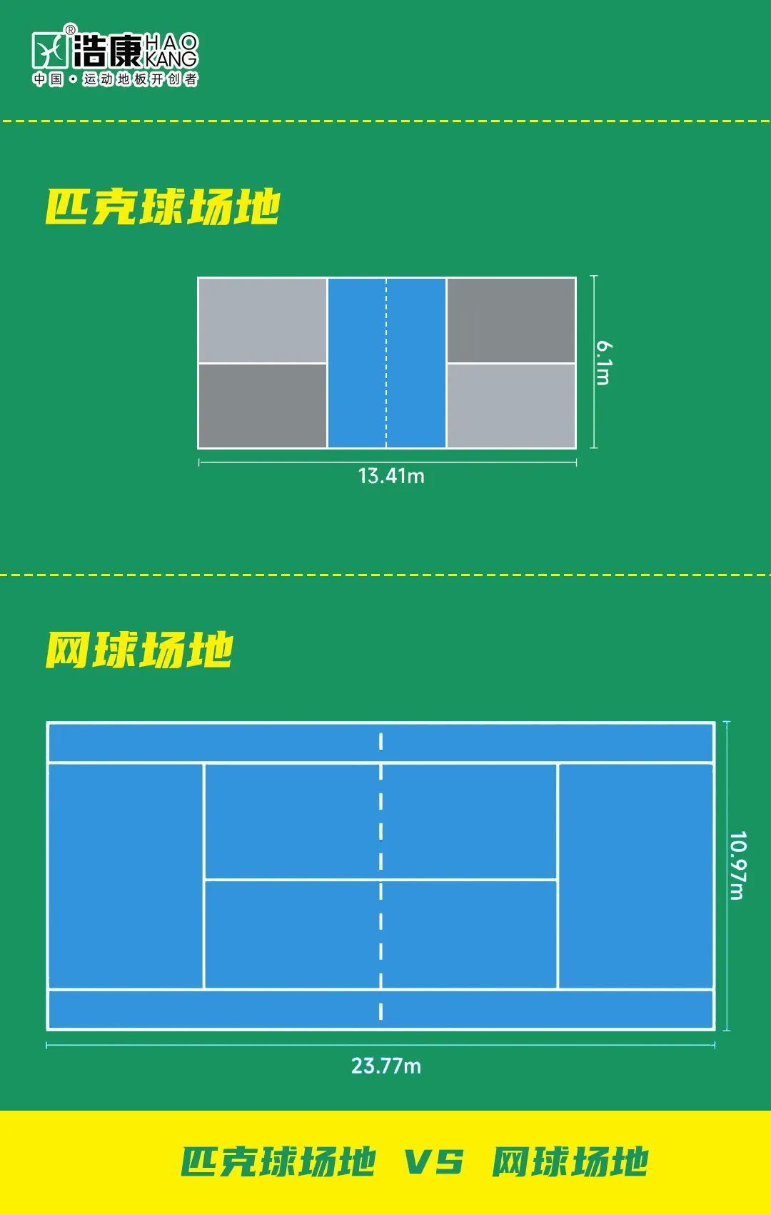 浩康匹克球专业地板K0系列